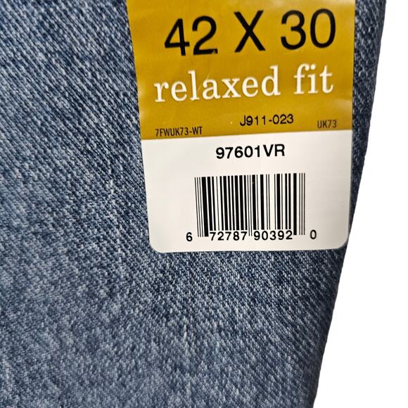 Wrangler Five Star Relaxed Fit Straight Leg Denim Jeans NWT Men's 42" x 30" - Picture 6 of 9
